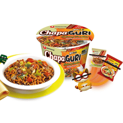 Nongshim Chapaguri Jjajang Noodles, Spicy Seafood Flavor pack of 6 1 each