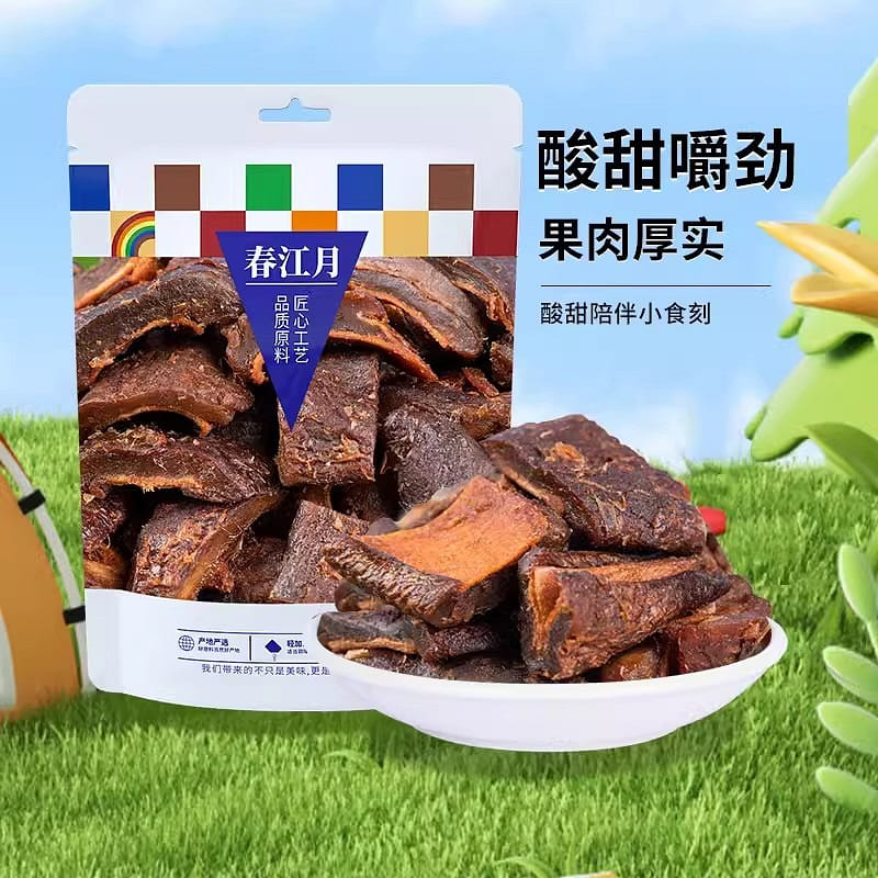 Spring River Moon plum-flavored dried mango preserves 250g bag jam sweet and 250 กรัม