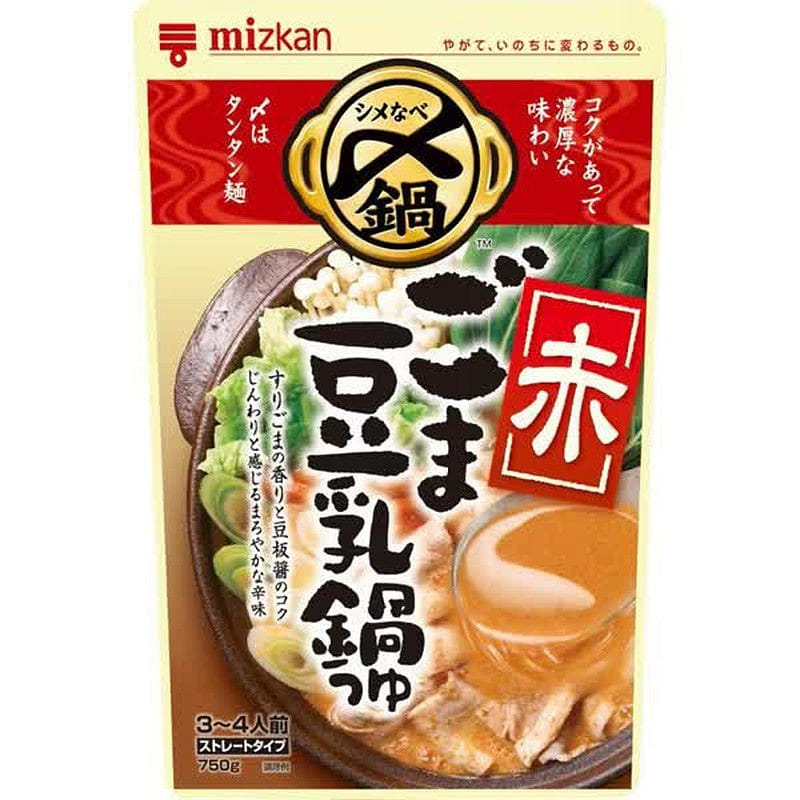 Mitsukan Sesame Soy Milk Hot Pot Soup Red 750g 1 each