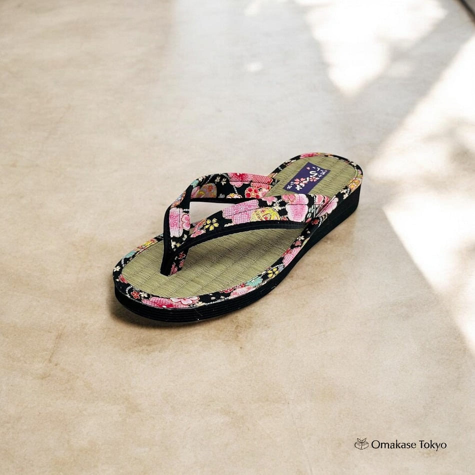 Daimyo Shokai Tatami Folding Sandals- Black M 200 g