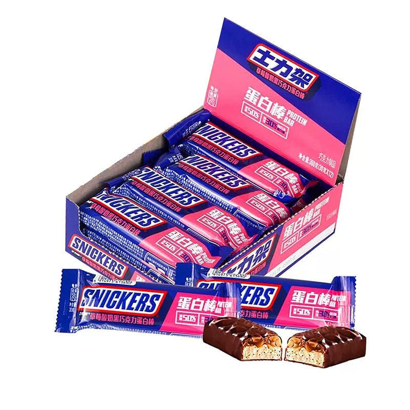 Snickers peanut butter chocolate box strawberry yogurt flavor [12] box 360g 360 กรัม