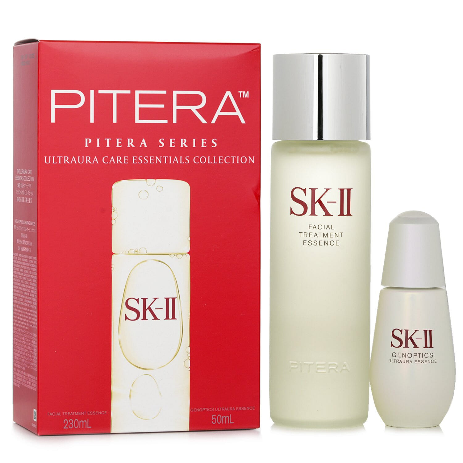 SK II Ultraura Care Essentials Collection: Facial Treatment Essence ml + Genoptics Ultraura Essence ml 2 ส่วน