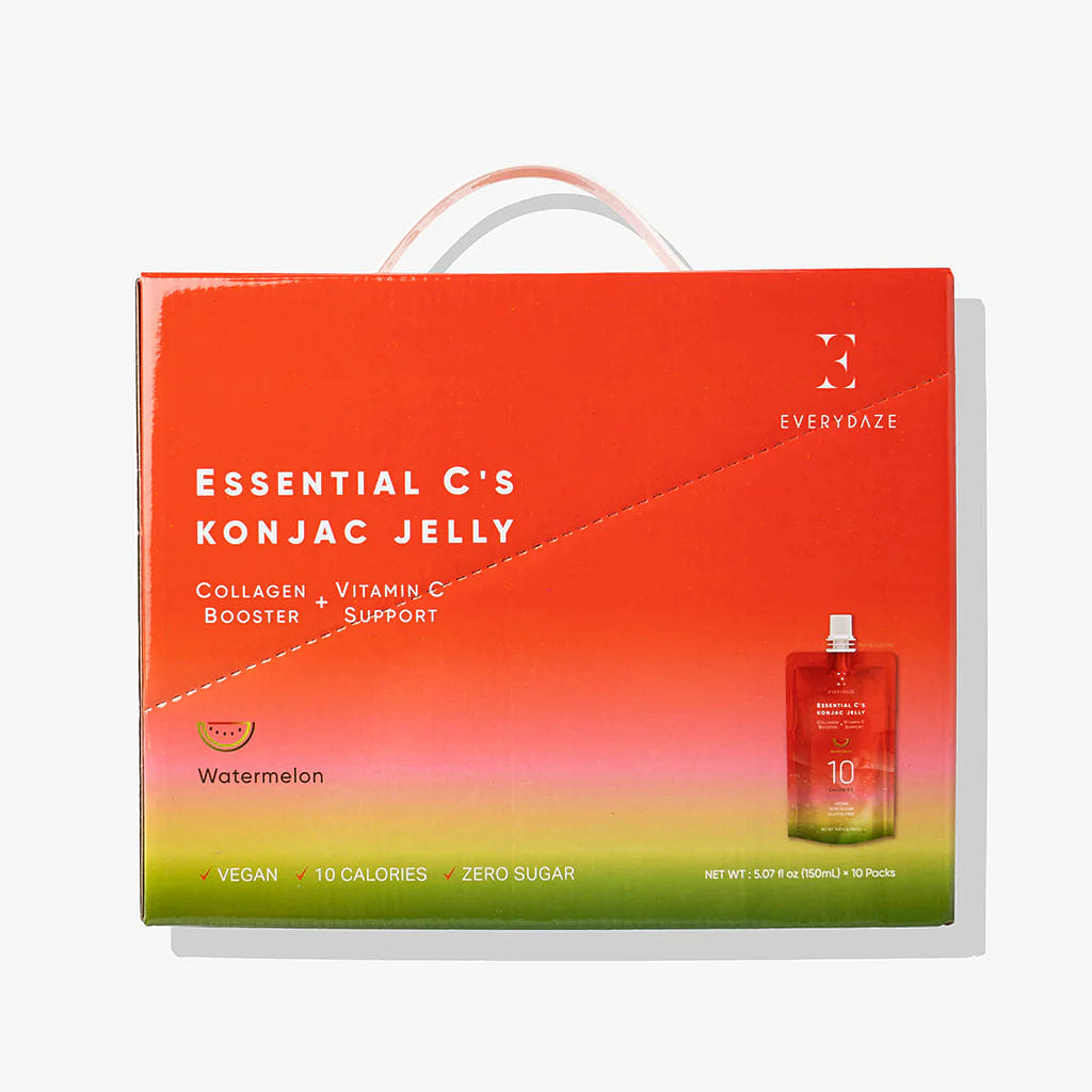 EVERYDAZE Watermelon Essential C's Konjac Jelly (Collagen + Vitamin C) 10 Packs 1 개