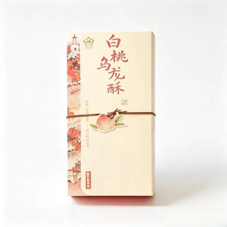Hangce White Peach Oolong Cake Mooncake Zero - 1bo 1 box
