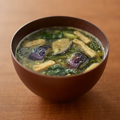 MUJI Deep fried egg plant & Spinach miso soup (4 servings) 1 each