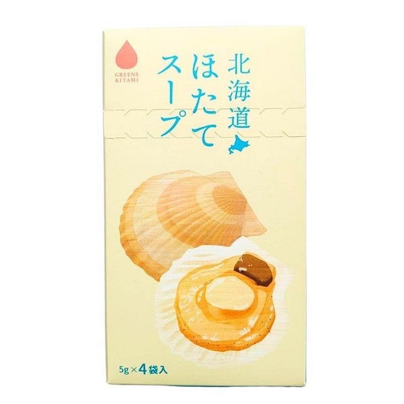 GREENS KITAMI Hokkaido Scallop Soup 5g x 4 Bags 1 each