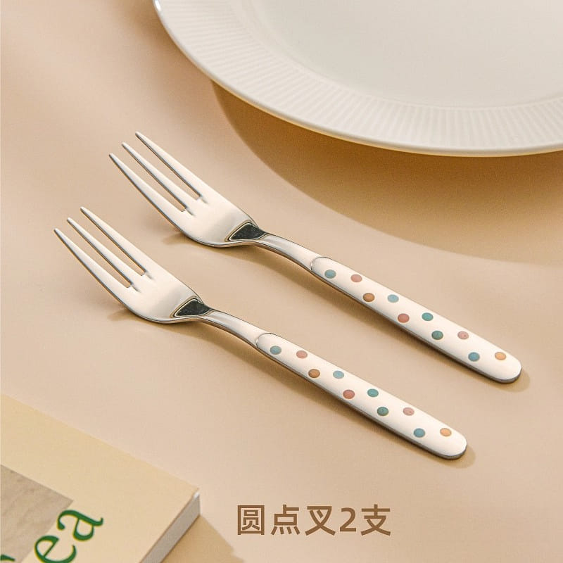 Fruit fork dot *2 2 count