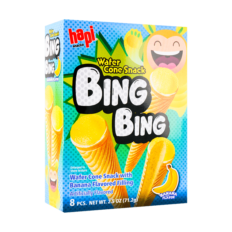 Hapi Snacks Wafer Cone Banana Flavored 2.5oz 1 개