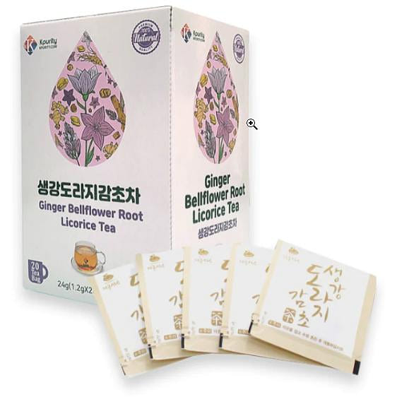 생강 도라지 감초 전통차 (1.2G X 20 BAG) 1 케이스