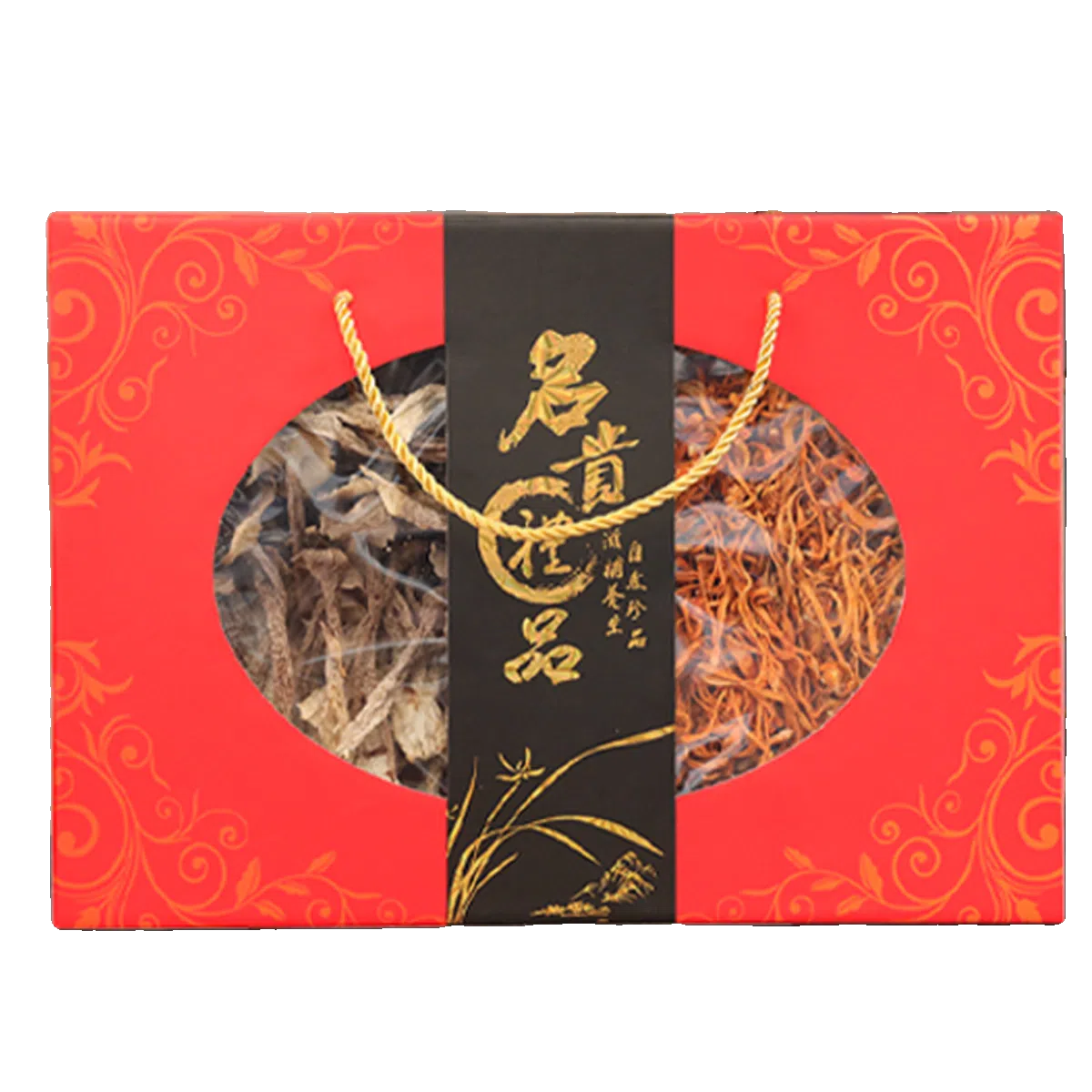 New Year's gift box, Lunar New Year gift benefits, Northeast specialty deer antler mushroom plus cordyceps flower special fragrant mushroom 375g*1 box 375 g