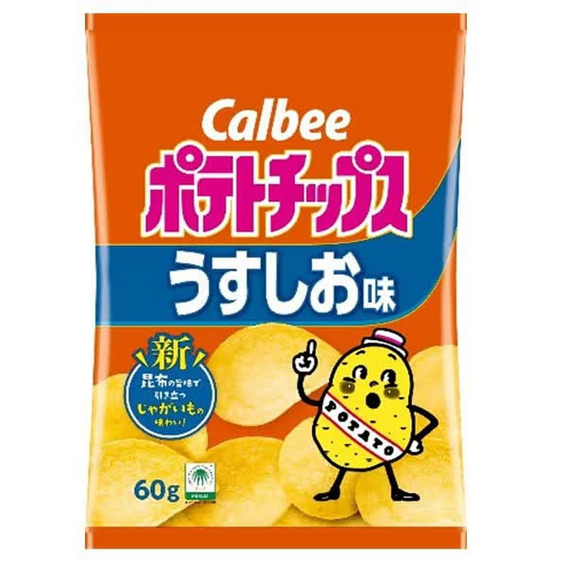 Calbee Potato Chips Light Salt Flavor 60g 1 개