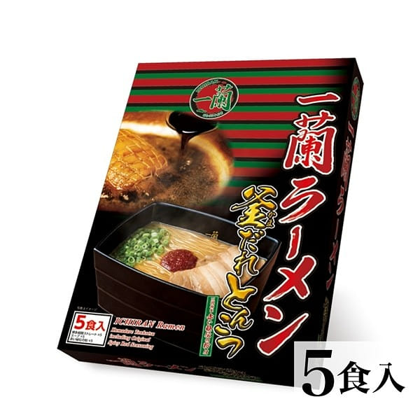 日本直邮 5连包 一兰拉面 经典款 锅烧豚骨味 5 份