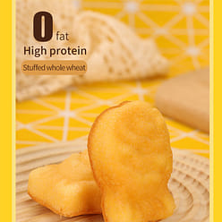 Hao you li Fish shaped cake (egg and milk flavor) 200g * 5 bags, 12 pieces/bag 1450 g