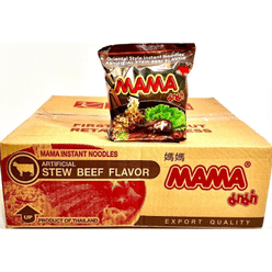 MAMA Noodles Beef Stew Instant Spicy Noodles Delicious Thai Flavors pack of 30 1 each