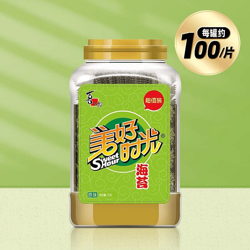 Original flavor filled seaweed slices 75g*1 bucket 75 그램