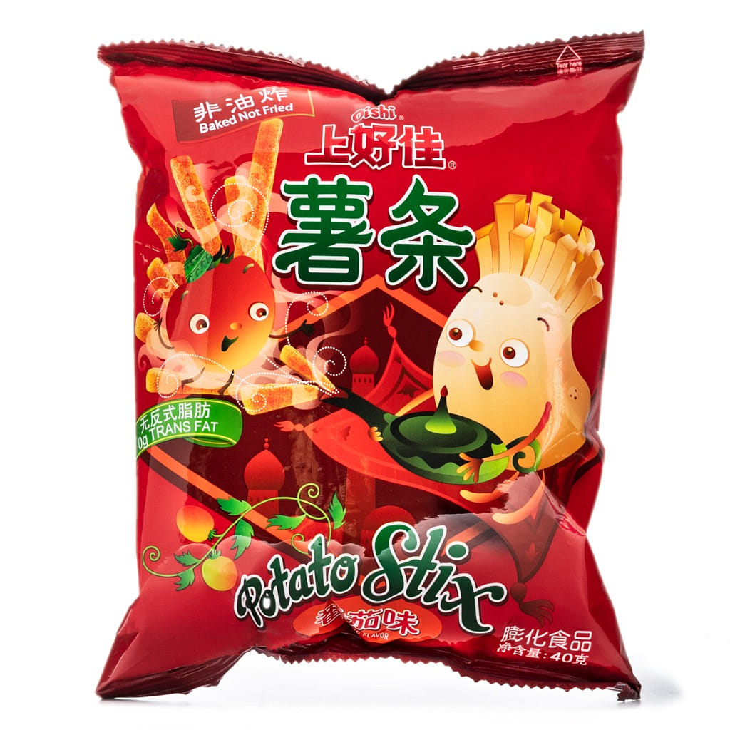 Bánh Khoai Tây Chiên Thanh Oishi, Vị Cà Chua 40 g*20 pack