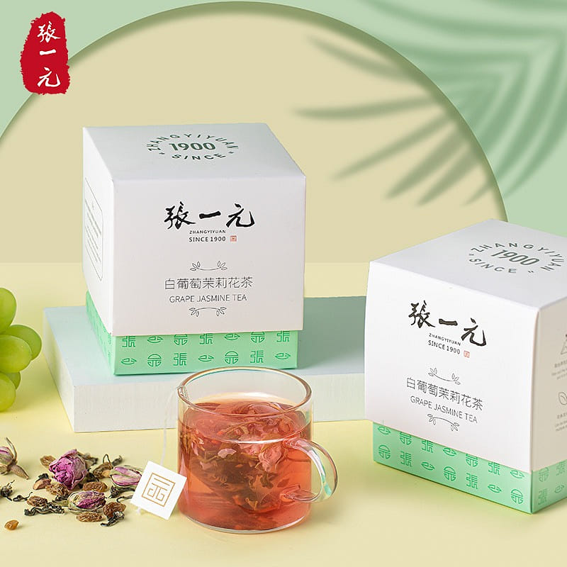 1 box of Zhang Yiyuan white grape jasmine tea 30 g