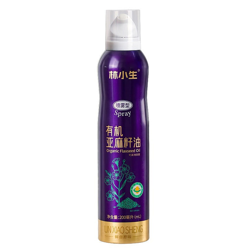 Organic Flaxseed Oil Spray 200ml Cold Pressed Ligh 1 bottle