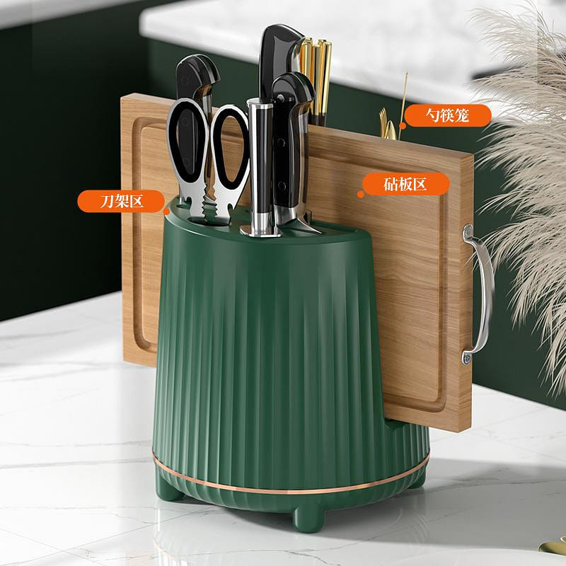 Kitchen multifunctional rotary knife holder/green 1 อัน