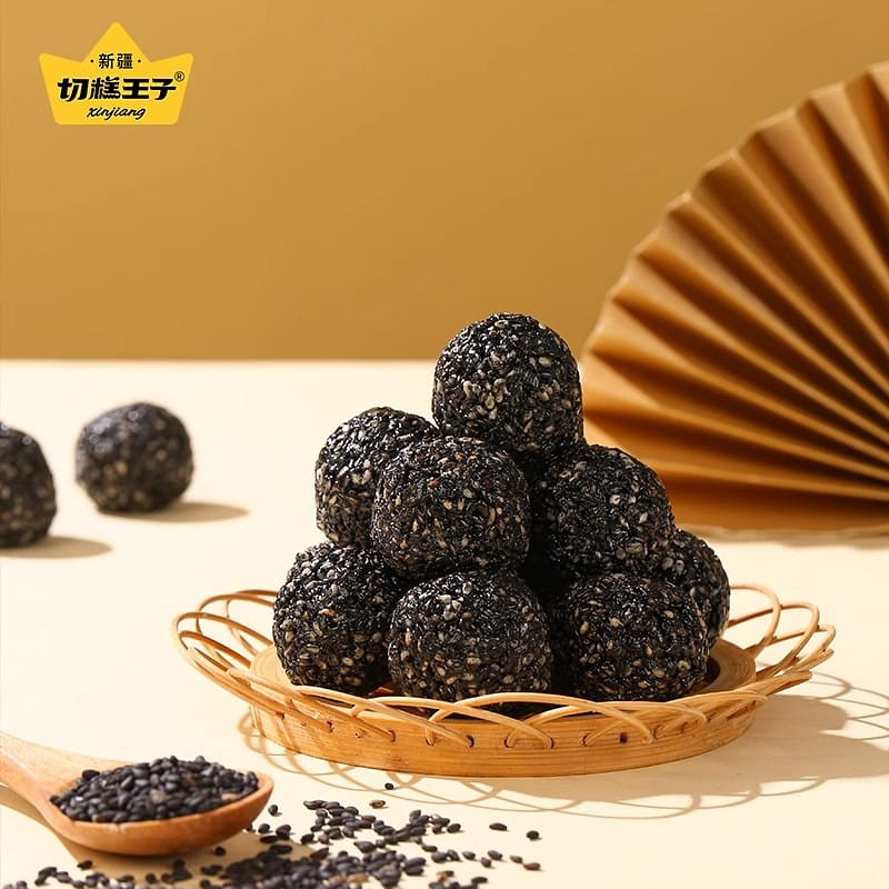 Qiegao Prince Black Sesame Balls 458g 458 그램