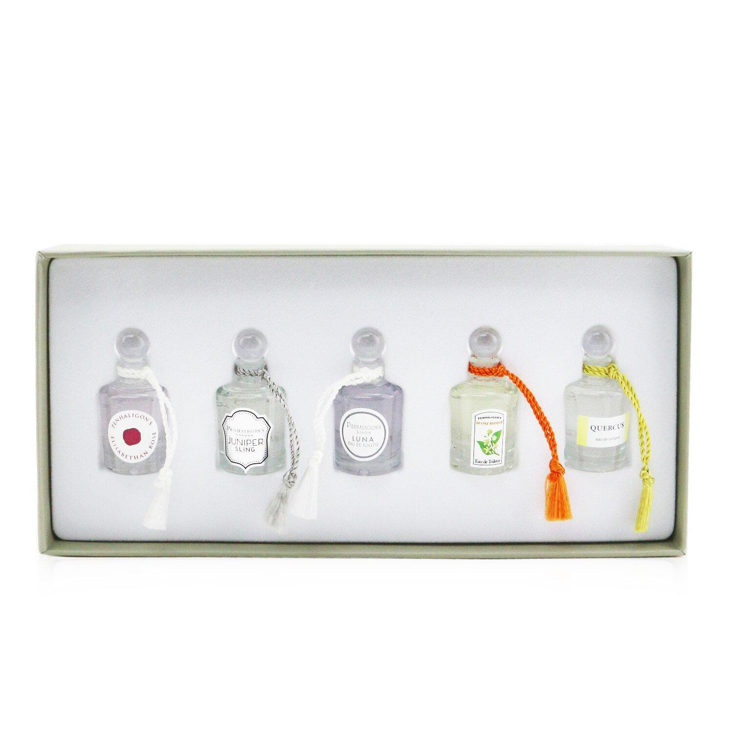 Penhaligon's Travel Retail Exclusive Coffret: Elisabethan Rose, Orange Blossom, Luna, Quercus, Juniper Sling 5x5ml/0.17oz 25 밀리리터