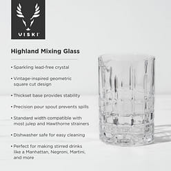 Highland Mixing Glass by Viski 1 份