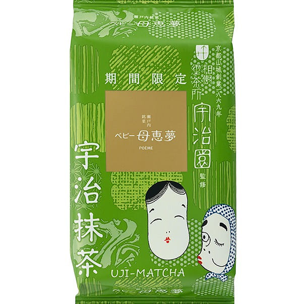 【日本直郵】瀨戶內銘果母親節限定 母惠夢 宇治抹茶餅 6塊裝 1 份
