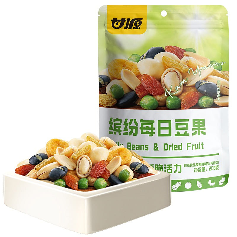 Ganyuan colorful daily bean driedfruit snacks 208g 208 그램