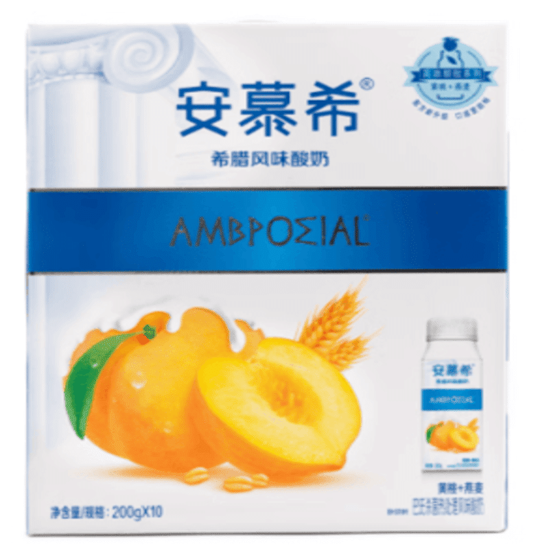 Anmuxi Greek flavored yogurt yellow peach oatmeal 200 그램