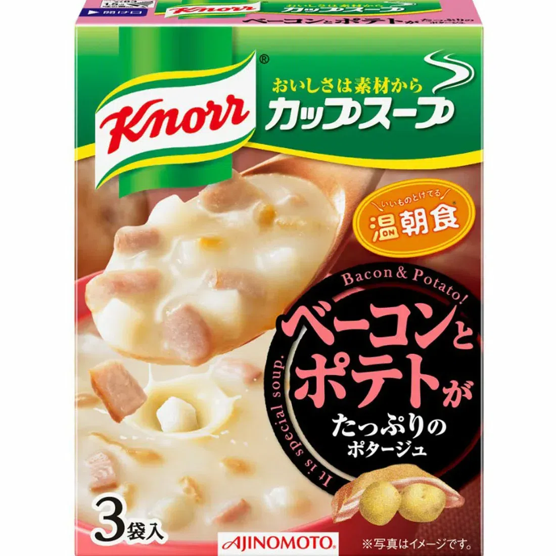Ajinomoto Instant Soup Ham Potato Soup 3 bags 1 ส่วน
