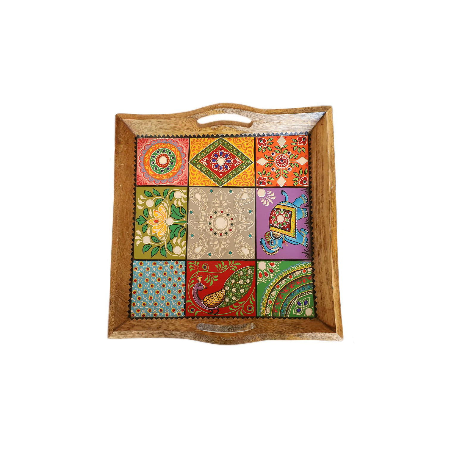 Cottage Handicraft, Handiwood Tray, an Epitome of Heritage 1 อัน