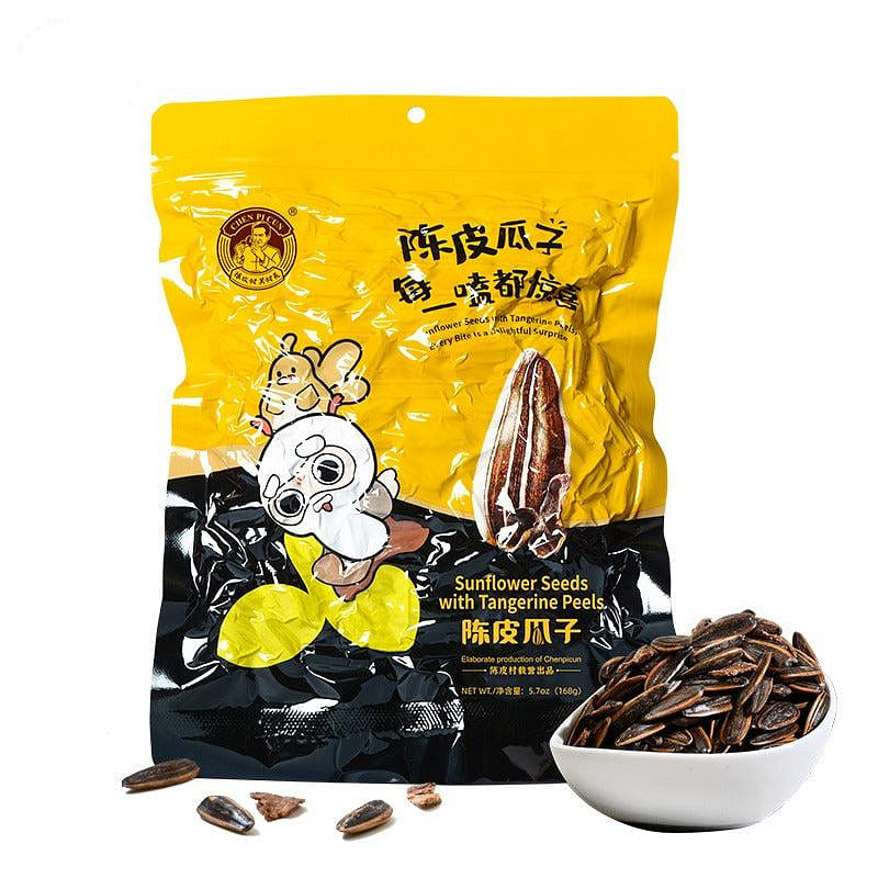 ChenPiCun Sunflower Seeds with Tangerine Peels 168g 5.7oz 1 phần