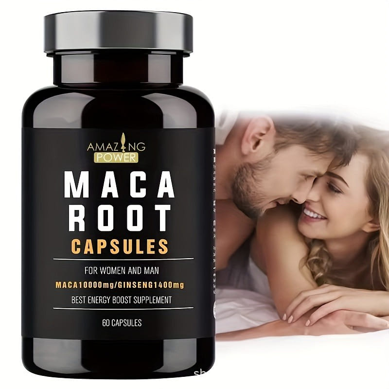 Amazing power MACA ROOT magical power maca root relieves stress, fatigue, energy 1 ขวด