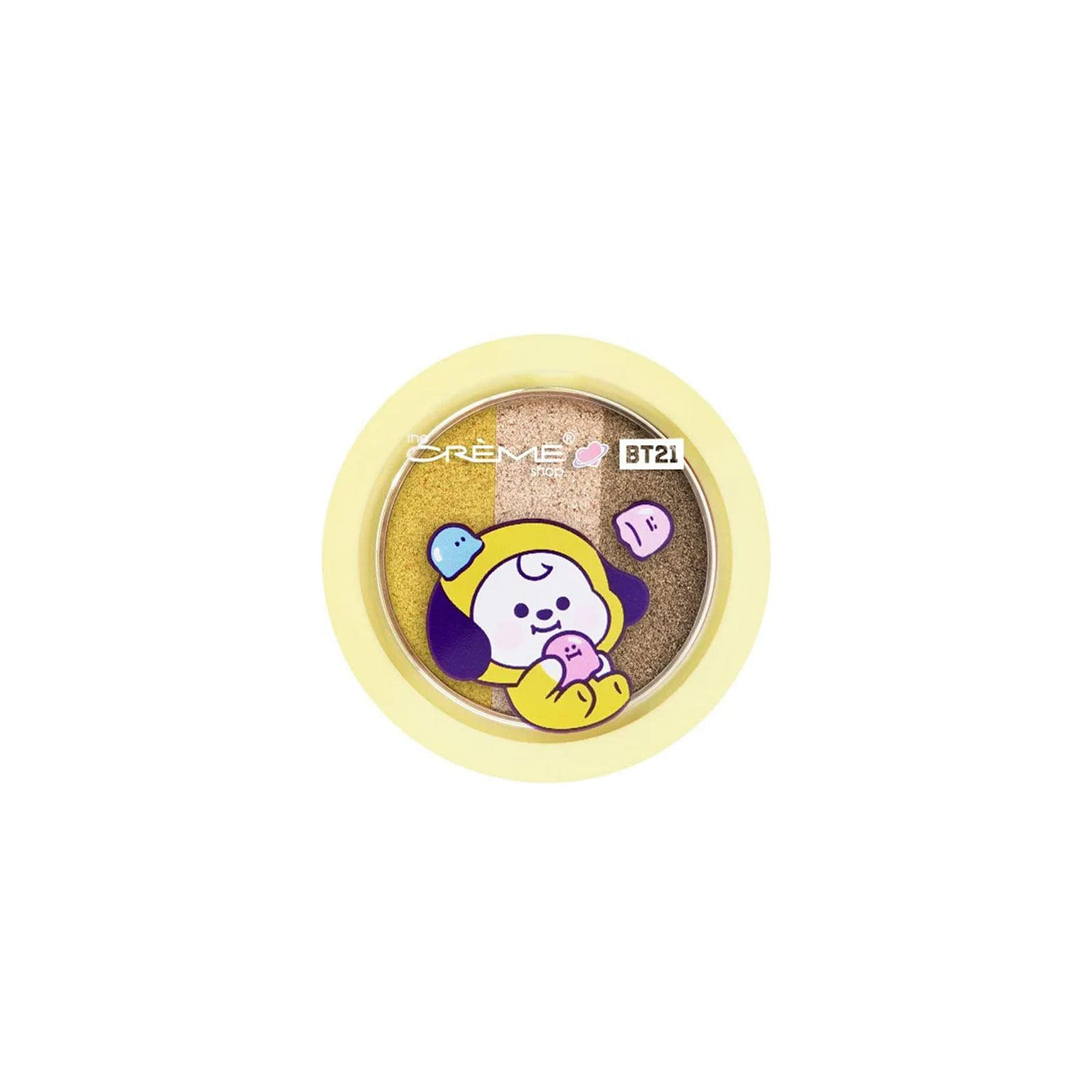 THE CREME SHOP Shimmery Eyeshadow Trio - BT21 Chimmy Banana Taffy 1 개