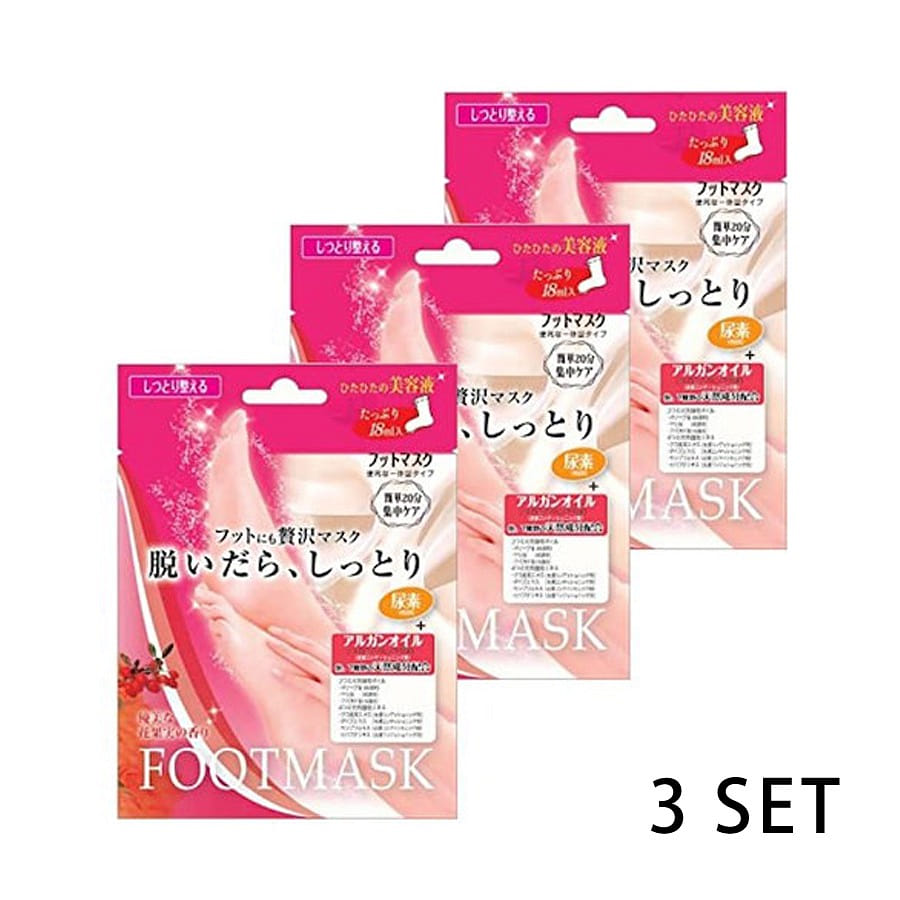 LUCKY TRENDY  3 Pairs Of Moisturizing Foot Mask Floral And Fruity 1 unidad