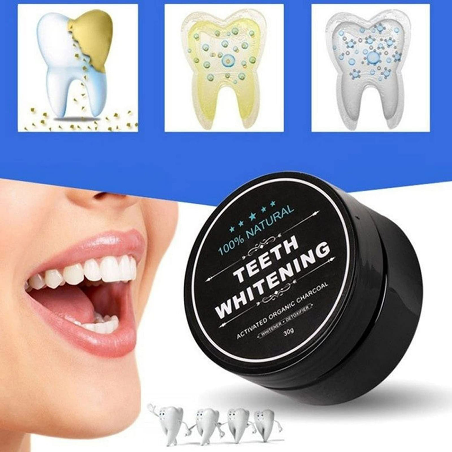 Teeth Whitening Charcoal Powder,Whitener Powder 1 each