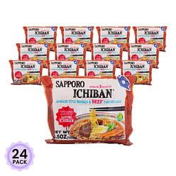 Sapporo Ichiban Instant Japanese Style Noodles, Beef 3.5 oz*24 pack