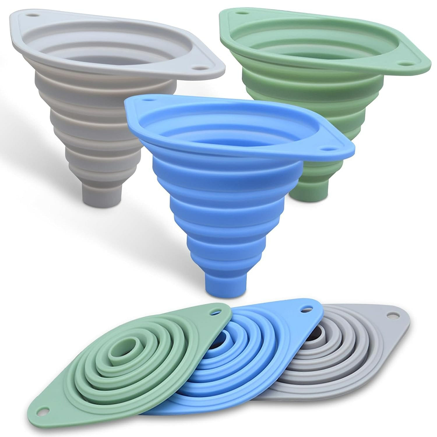 Kitchen Funnel Set 3 Pack,Funnels for Kitchen Use 1 each