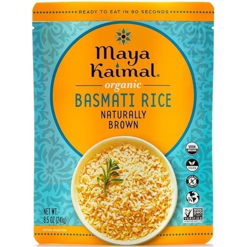 Maya Kaimal Organic Basmati Rice - Naturally Brown (Ready-To-Eat) - 8.5 oz bag 8.5 온스