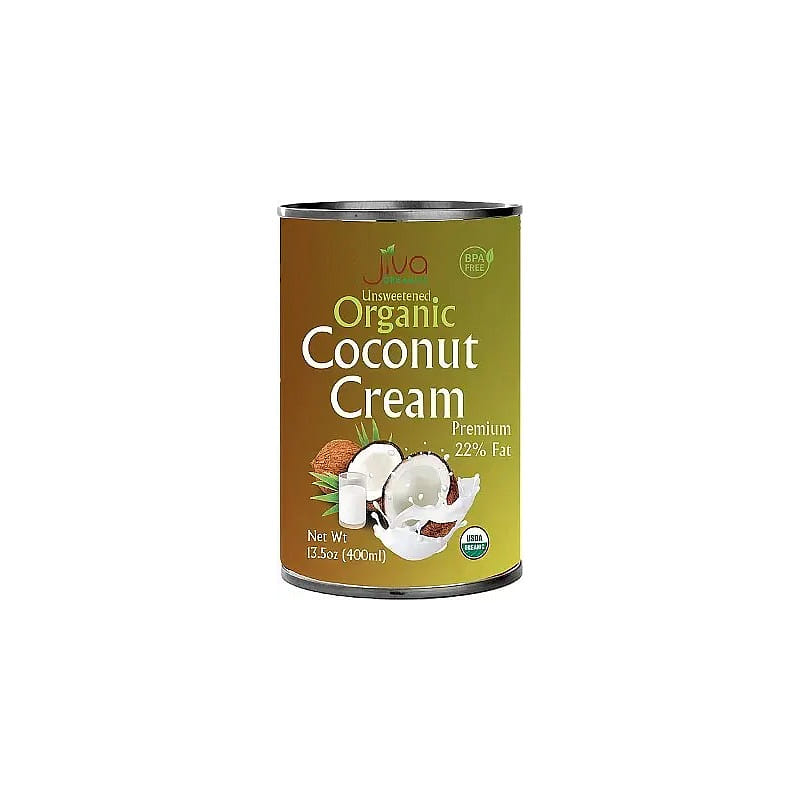 Jiva Organics Organic Coconut Cream, 13.5 oz tin 13.5 온스