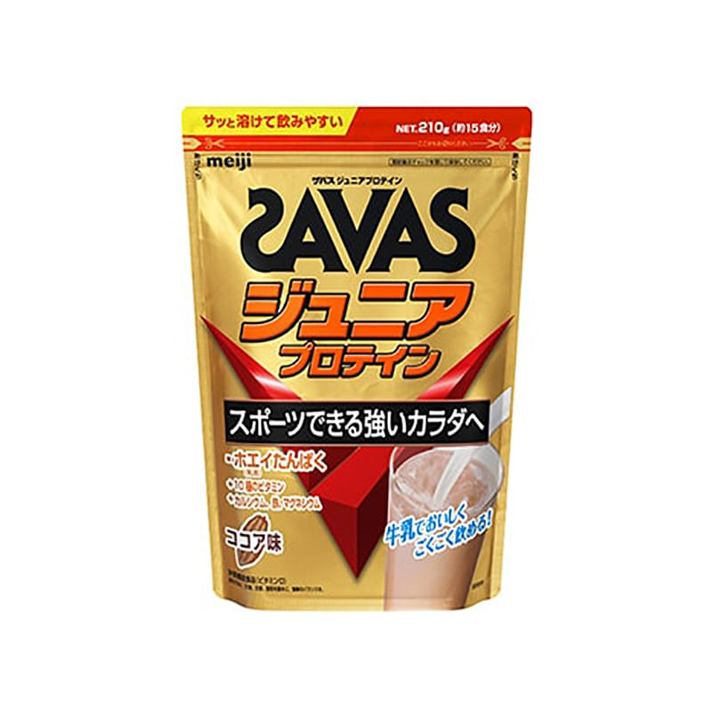 bột protein meiji SAVAS hương sô-cô-la 210g 1 phần