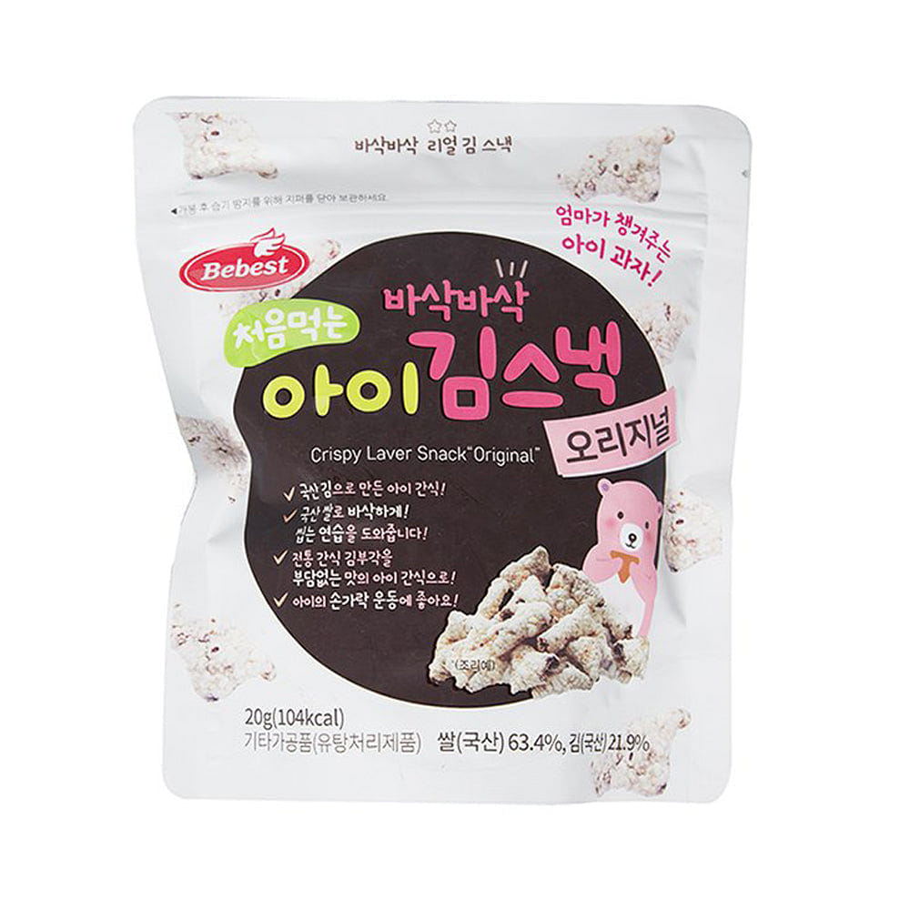 베베스트 처음먹는 아이 김스낵 오리지널 20 그램