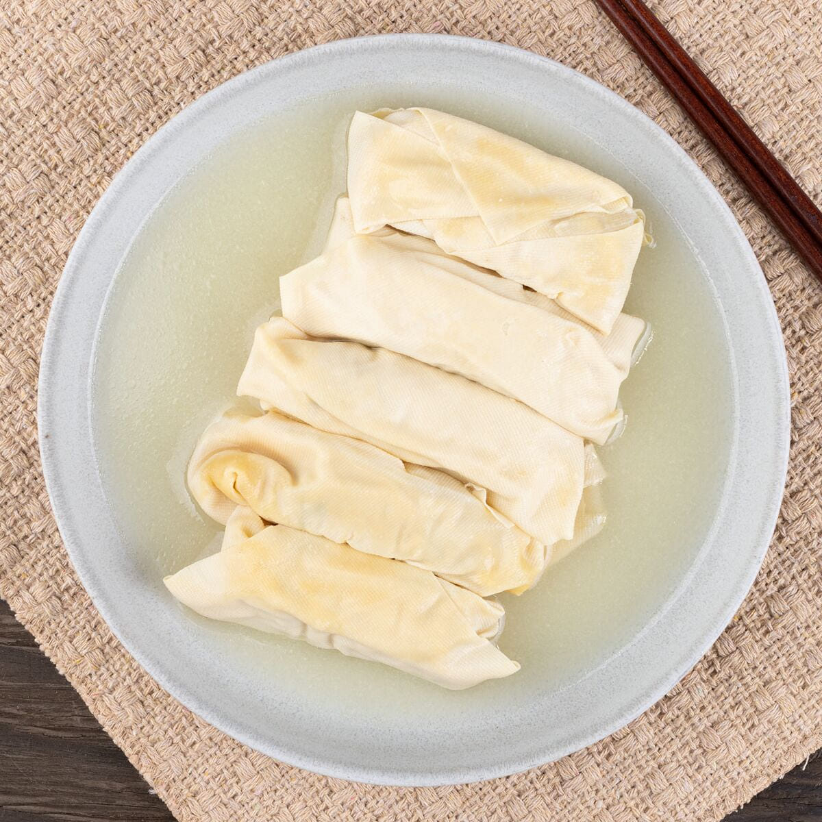 Steamed Tofu Skin Rolls in Chicken Broth 400g 1 each