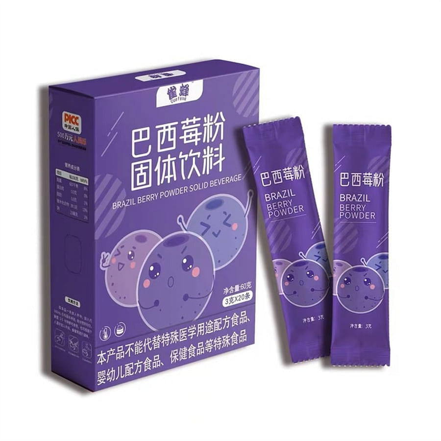 雀蜂 巴西莓粉 果蔬纖維 美容養顏 呵護眼睛 減肥瘦身 3g*20袋 1 盒