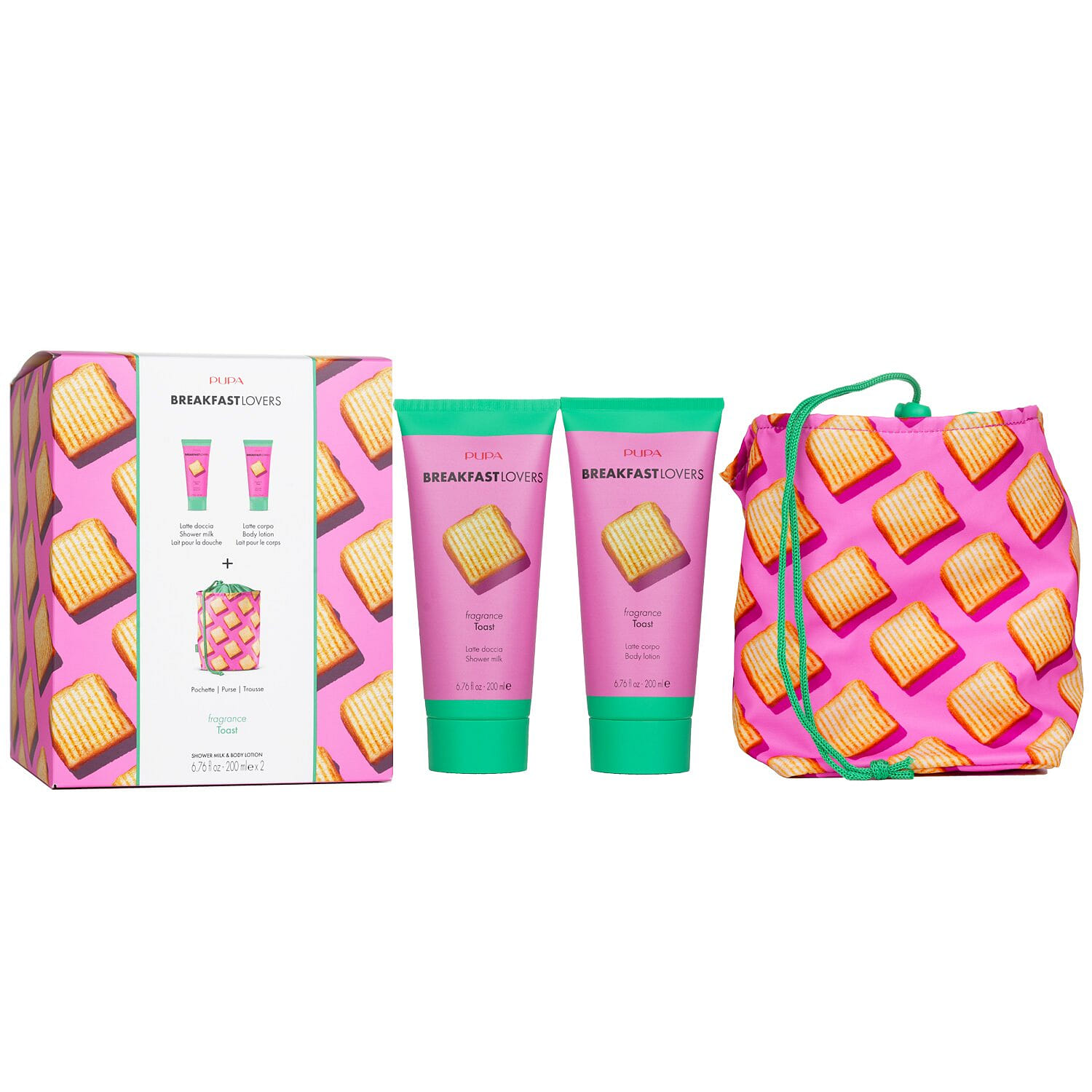 Pupa     Breakfast Lovers Kit  Toast: Shower Milk 2 each