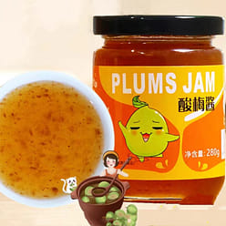Leluoshi Sour Plum Sauce 280g * 1 bottle of Cantonese Chaoshan specialty ice plum sauce, green plum sauce, char siu, roasted goose, roasted duck, commercial black plum sauce 280 g