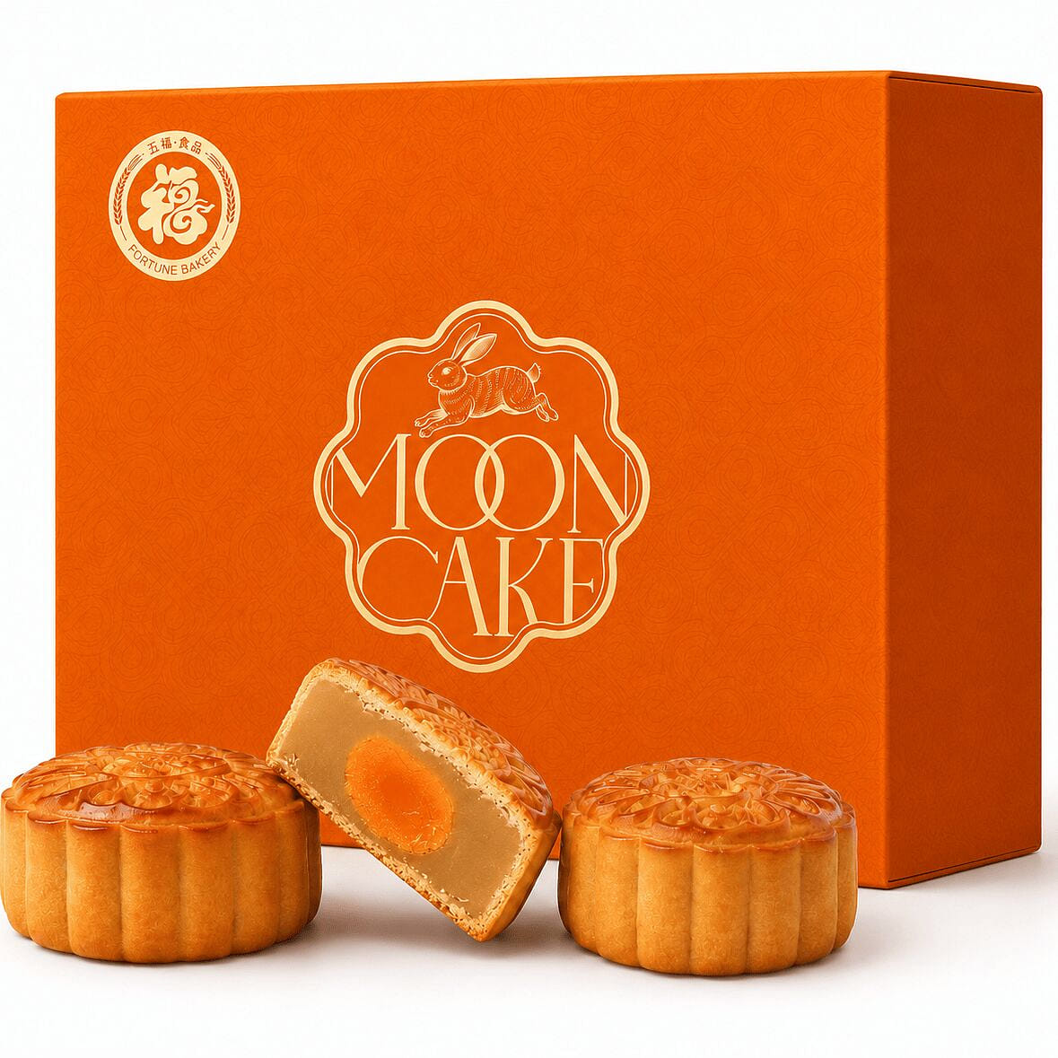 White LotusPasteMooncake with Salted EggYolk 718g 1 each