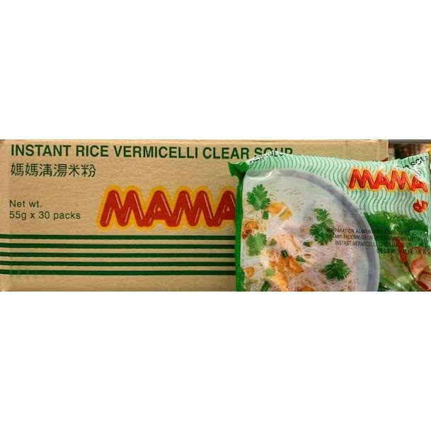 MAMA Gluten Free Vegetarian Rice Vermicelli Clear Soup pack of 30 1 ส่วน
