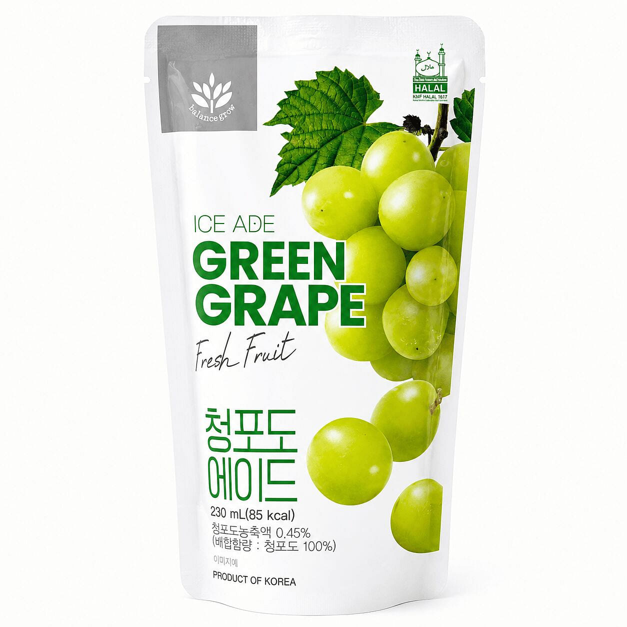 Ice Ade Drink Pouch, Green Grape 7.77oz each 1 each