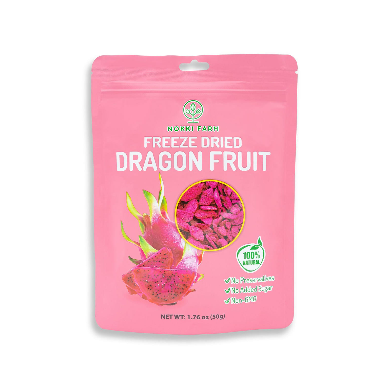 NOKKI FARM Freeze-dried Dragon Fruit 50 그램